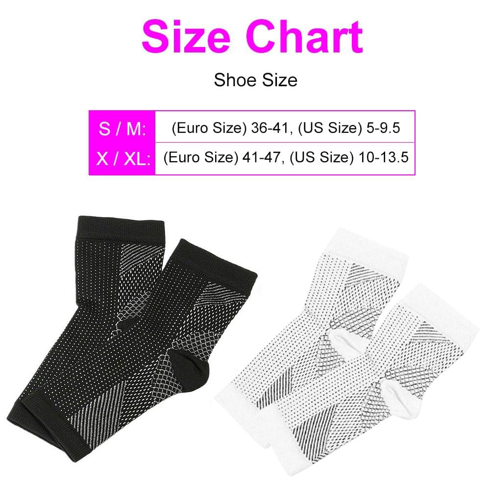 1 Pair Arch Support Socks for Plantar Fasciitis Compression - SM