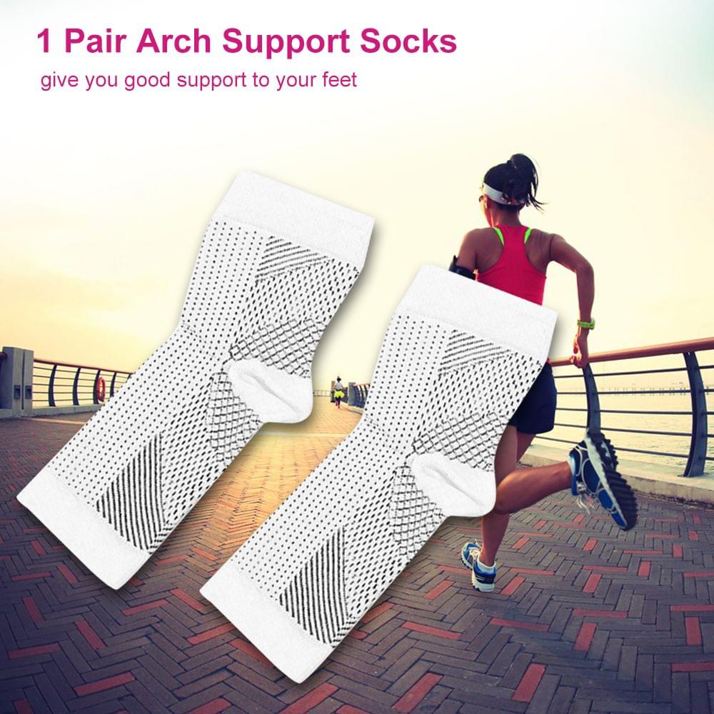 1 Pair Arch Support Socks for Plantar Fasciitis Compression - SM