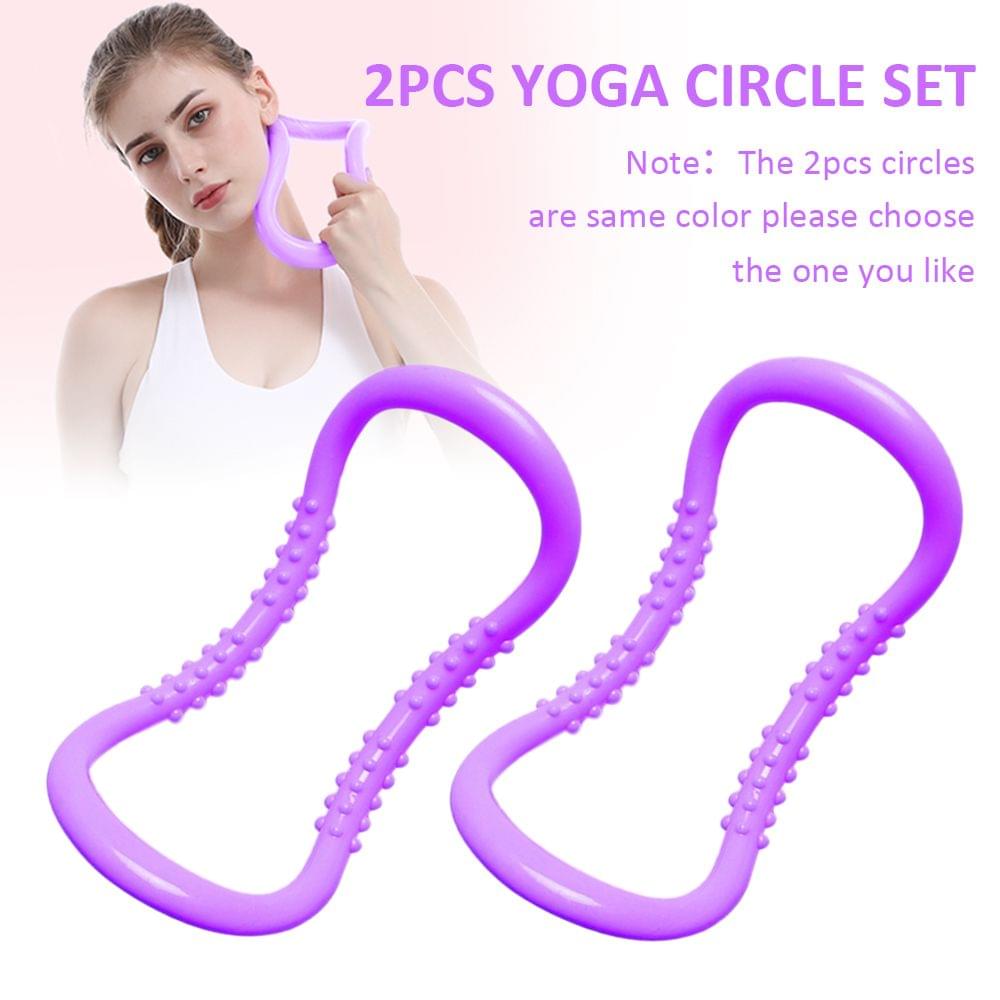 2pcs Yoga Circle Stretch Resistance Ring Pilate Fascia