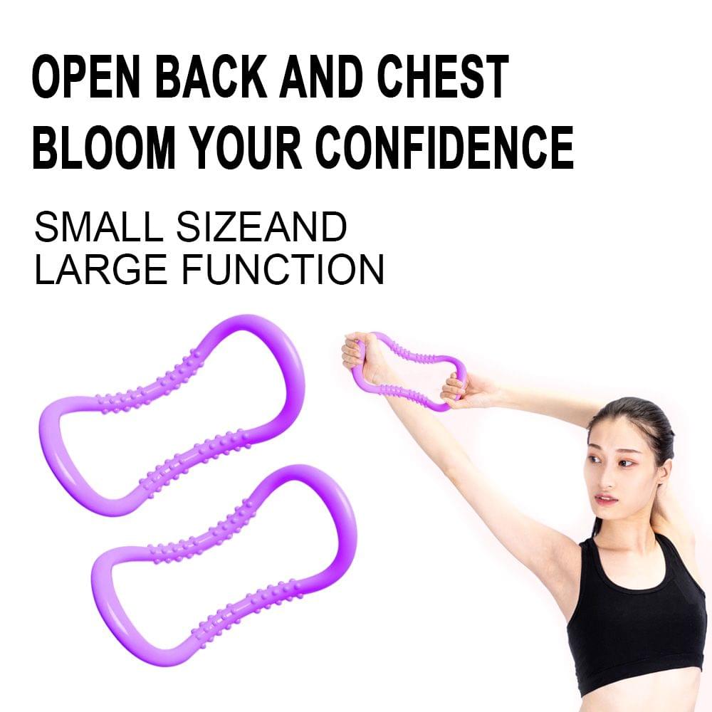 2pcs Yoga Circle Stretch Resistance Ring Pilate Fascia