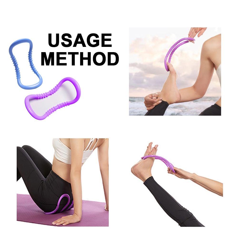 2pcs Yoga Circle Stretch Resistance Ring Pilate Fascia