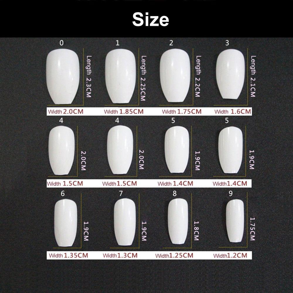 24Pcs Ballerina Pure Color Matte Coffin Nails Full Cover