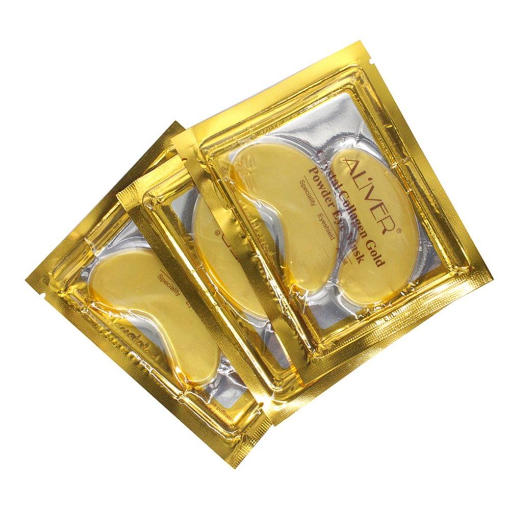 10 Pairs Moisturizing Gold Crystal Collagen Eye Mask - 10 Pairs