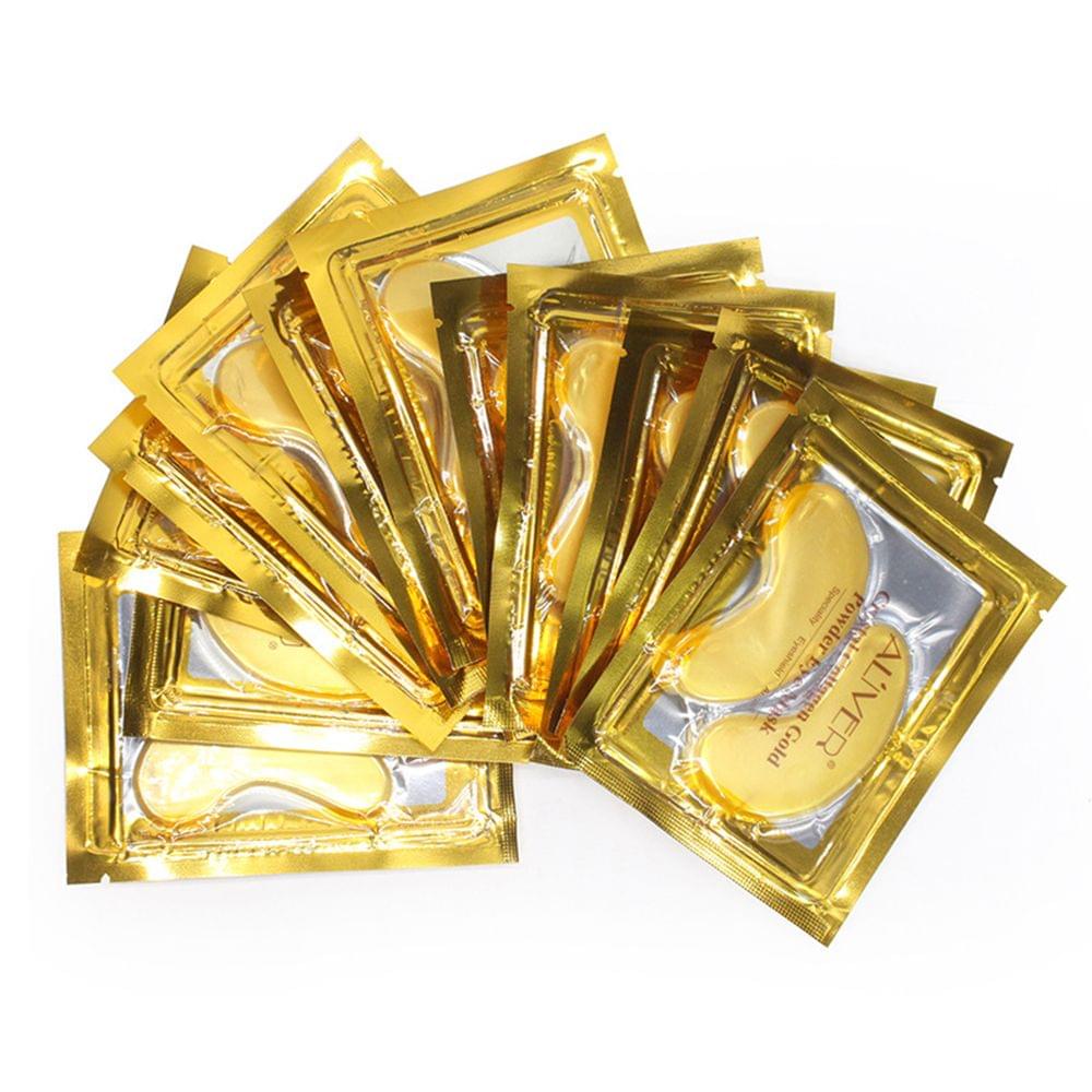 10 Pairs Moisturizing Gold Crystal Collagen Eye Mask - 10 Pairs