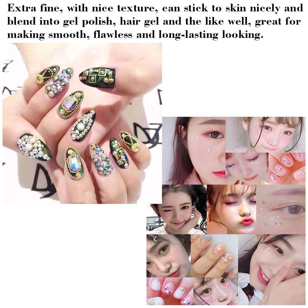 48 Colors Glitter Set Cosmetic Chunky Glitter for Body Nail