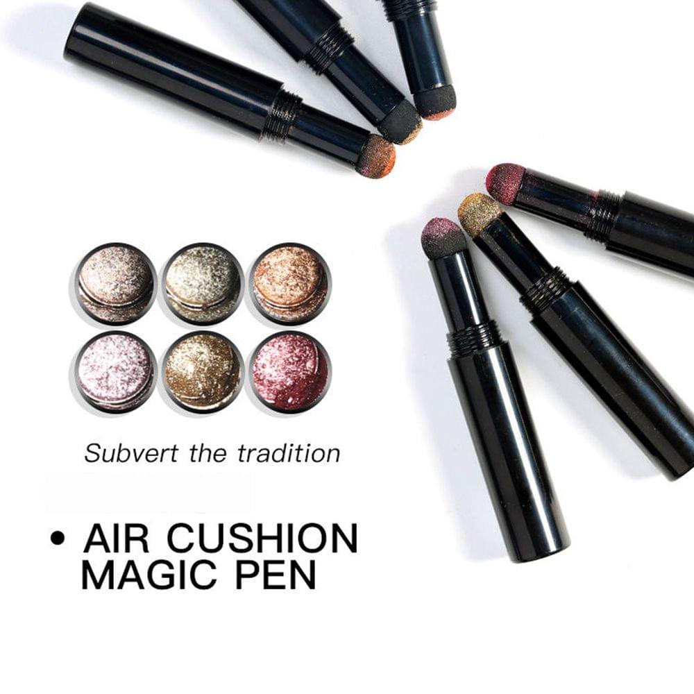 Portable Chrome Air Cushion Nail Powder Pen 6 Color