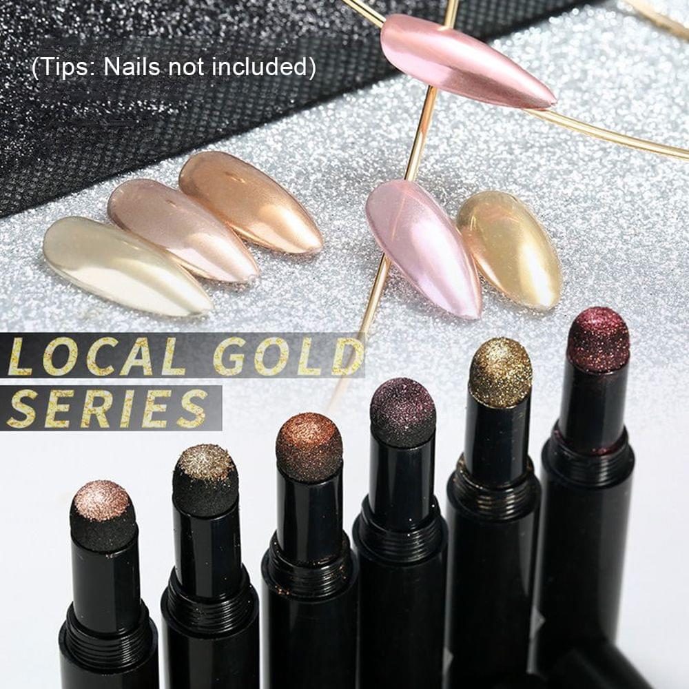 Portable Chrome Air Cushion Nail Powder Pen 6 Color