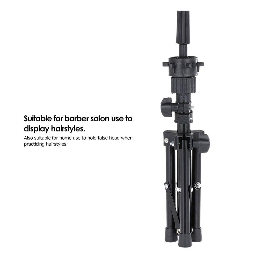 Mini Adjustable Hairdressing Tripod False Head Holder