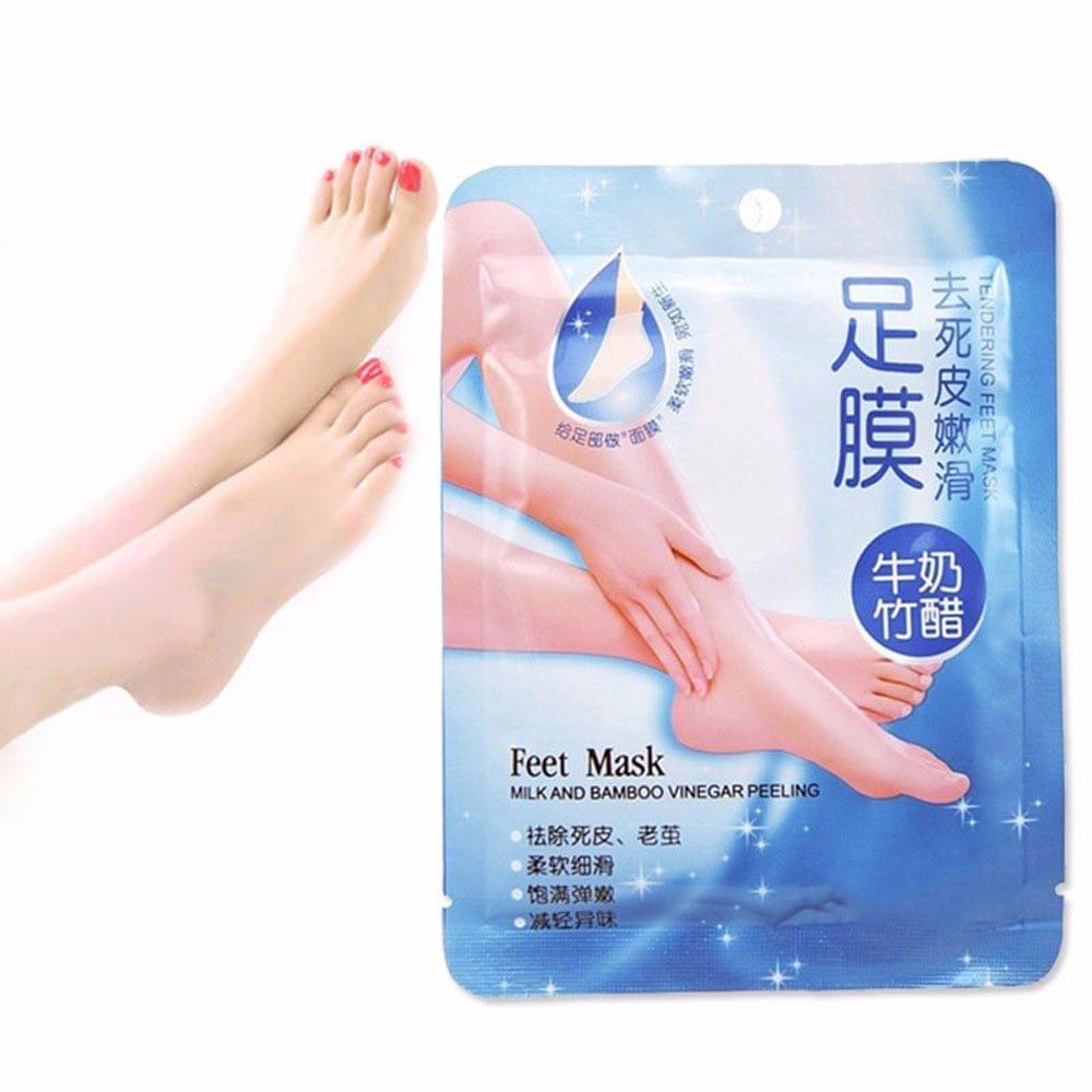 4 Pairs Comfort Exfoliating Peel Foot Masks 8Pcs Baby Soft - Pack of 4