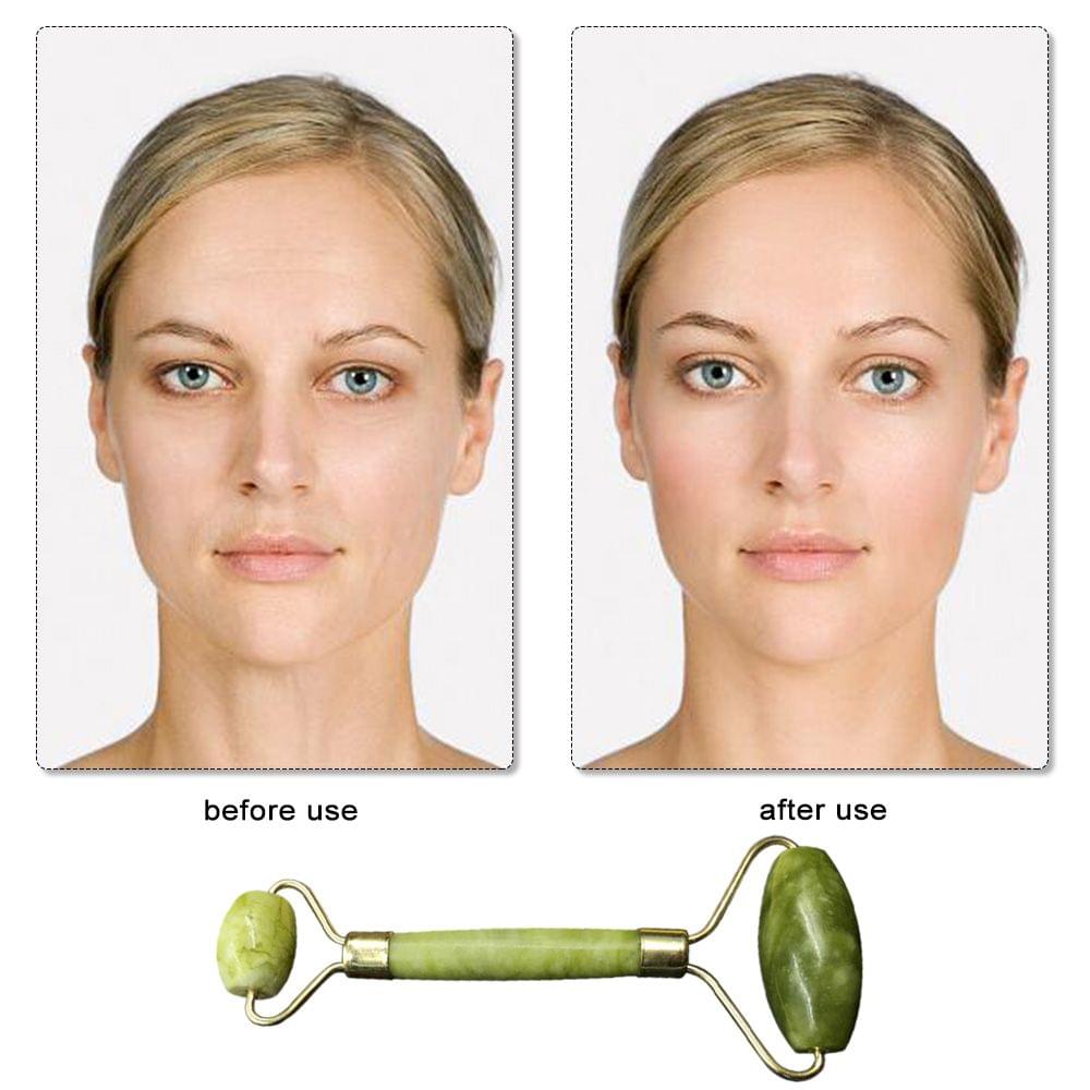 Jade Roller with Protective Box for Facial Skin Care Facial - with gift box