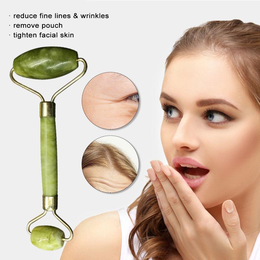 Jade Roller with Protective Box for Facial Skin Care Facial - with gift box