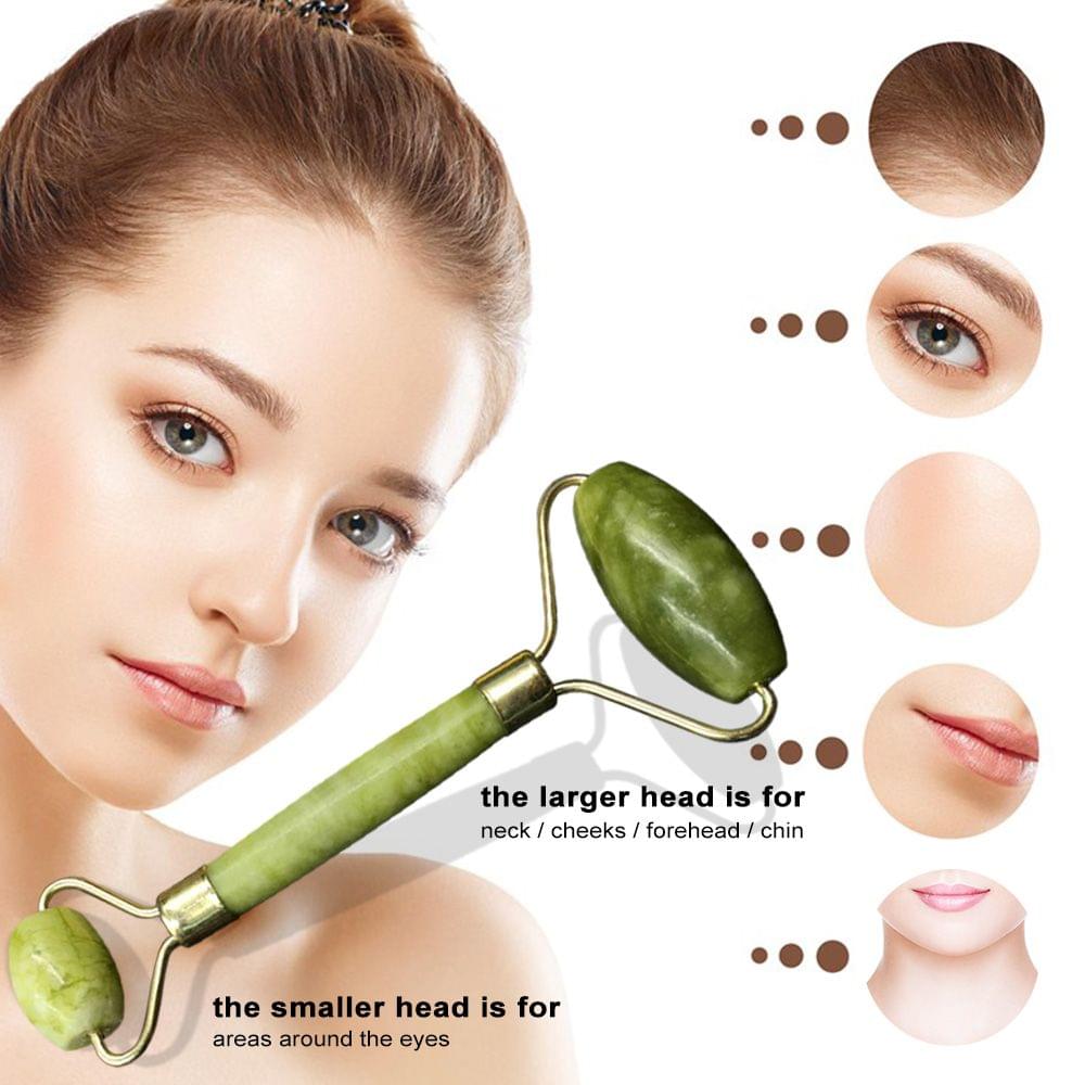 Jade Roller with Protective Box for Facial Skin Care Facial - with gift box