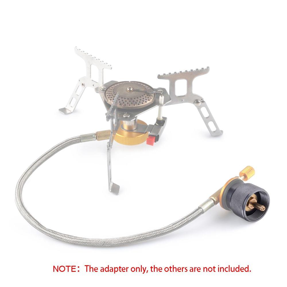 Camping Stove Adapter 1LB Propane Small Tank Input EN417 - adapter