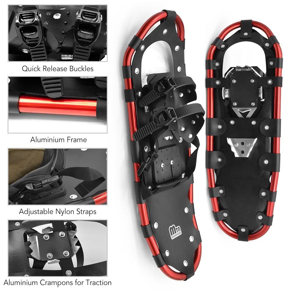 Snowshoes Women Men Aluminum Snow Shoes with Adjustable - 25inch OP