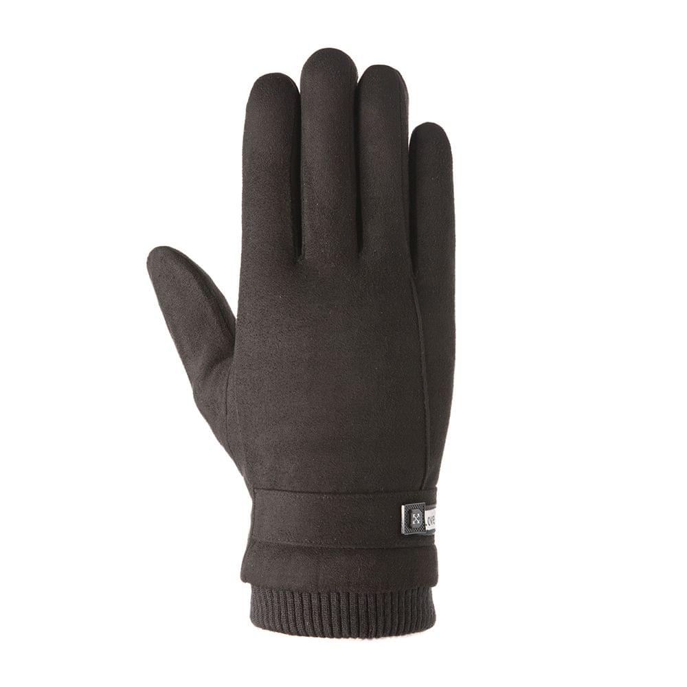Men's Winter Warm Suede Gloves Outdoor Sports Gloves