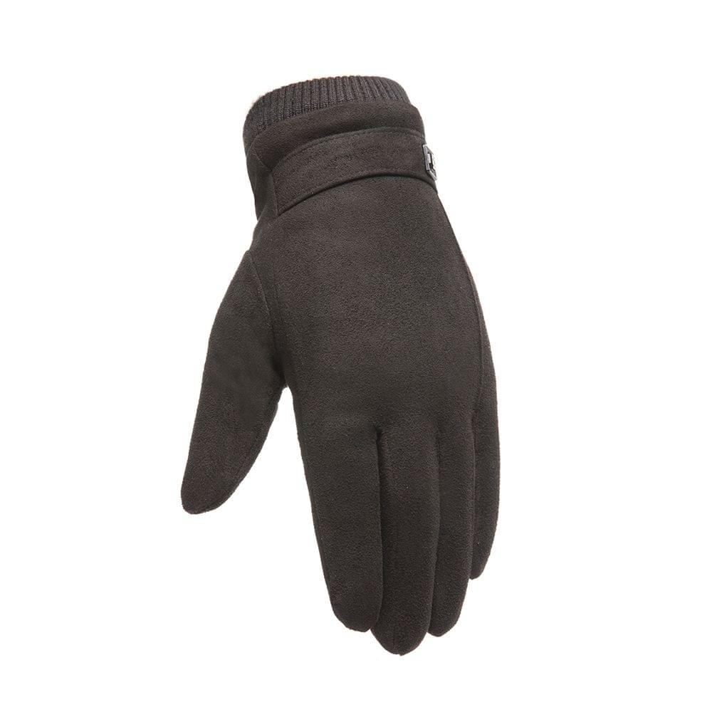 Men's Winter Warm Suede Gloves Outdoor Sports Gloves