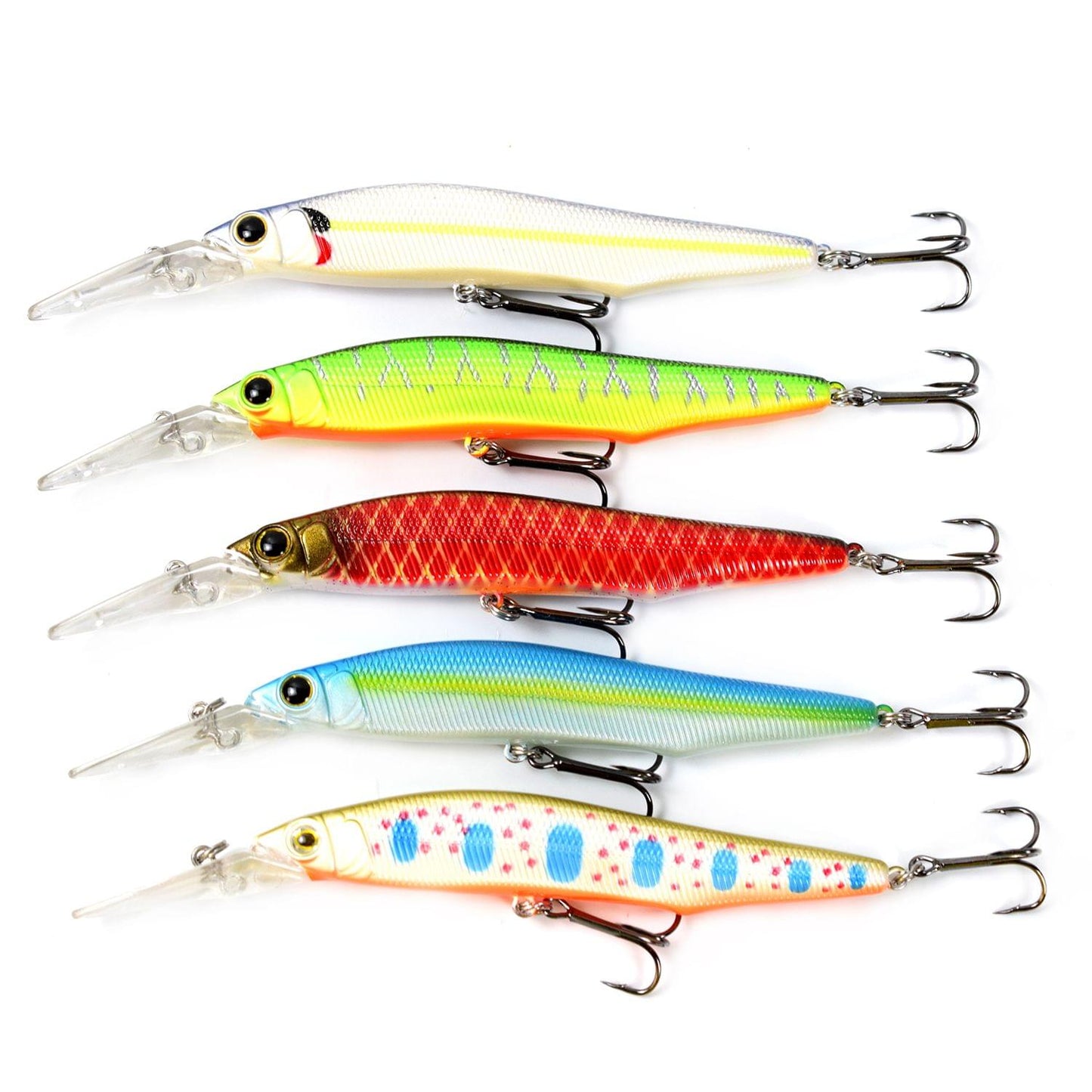 14cm 14g Fishing Minnow Lure 3D Eyes Plastic Hard Bait - 5