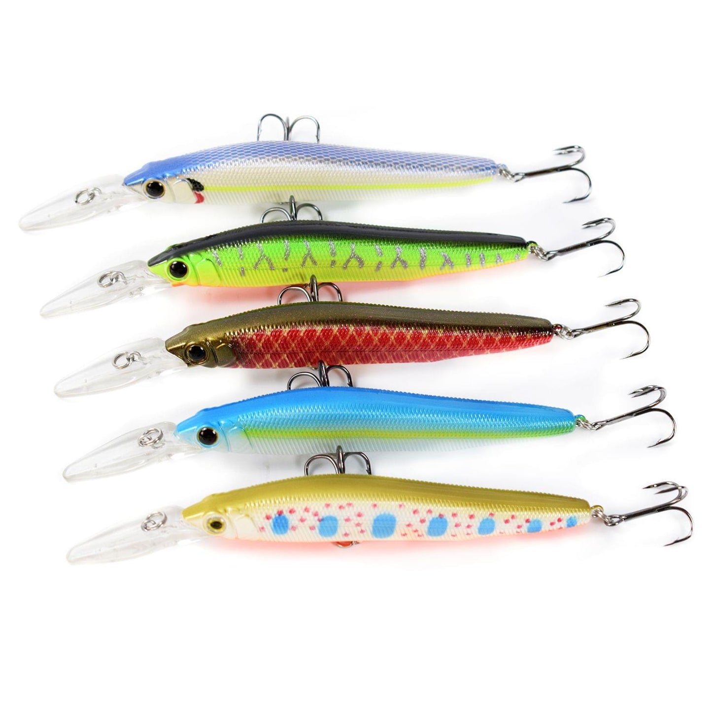14cm 14g Fishing Minnow Lure 3D Eyes Plastic Hard Bait - 5