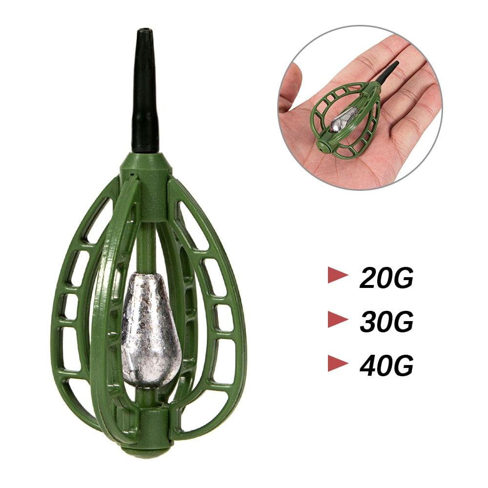ABS Fishing Sinker Carp Fishing Feeder Fishing Bait Cage - 40g