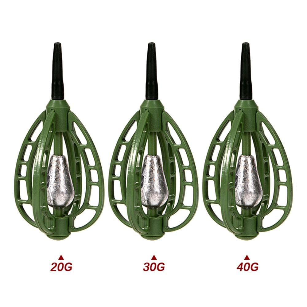 ABS Fishing Sinker Carp Fishing Feeder Fishing Bait Cage - 40g