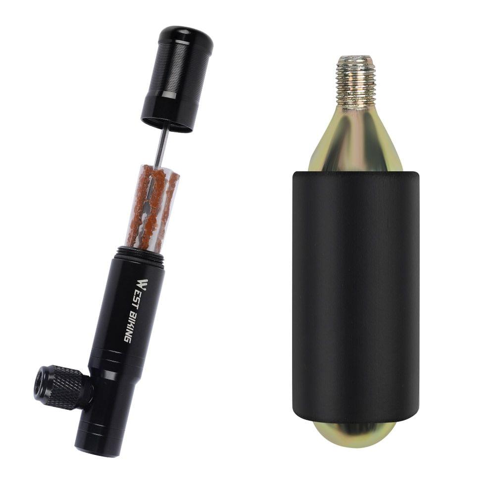 WEST BIKING 2in1 CO2 Pump and Tubeless Tire Repairing Tool