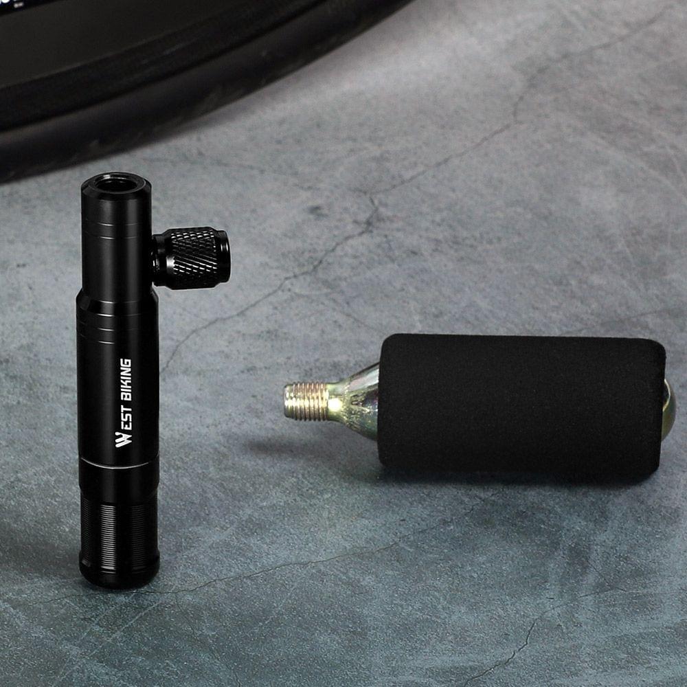 WEST BIKING 2in1 CO2 Pump and Tubeless Tire Repairing Tool