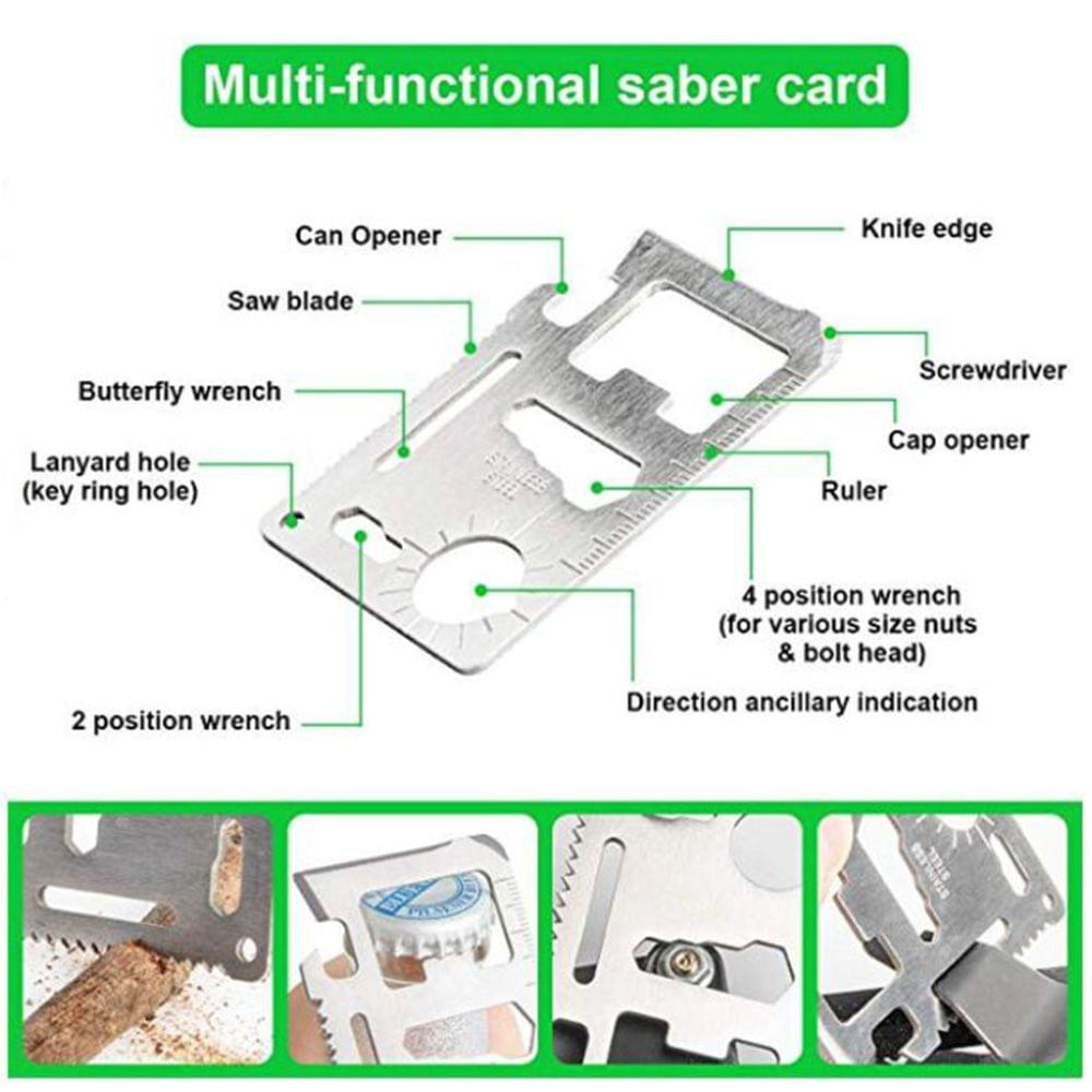 Survival Kit 12 in 1 Fishing Hunting SOS EDC Survival Gear - 1 kit