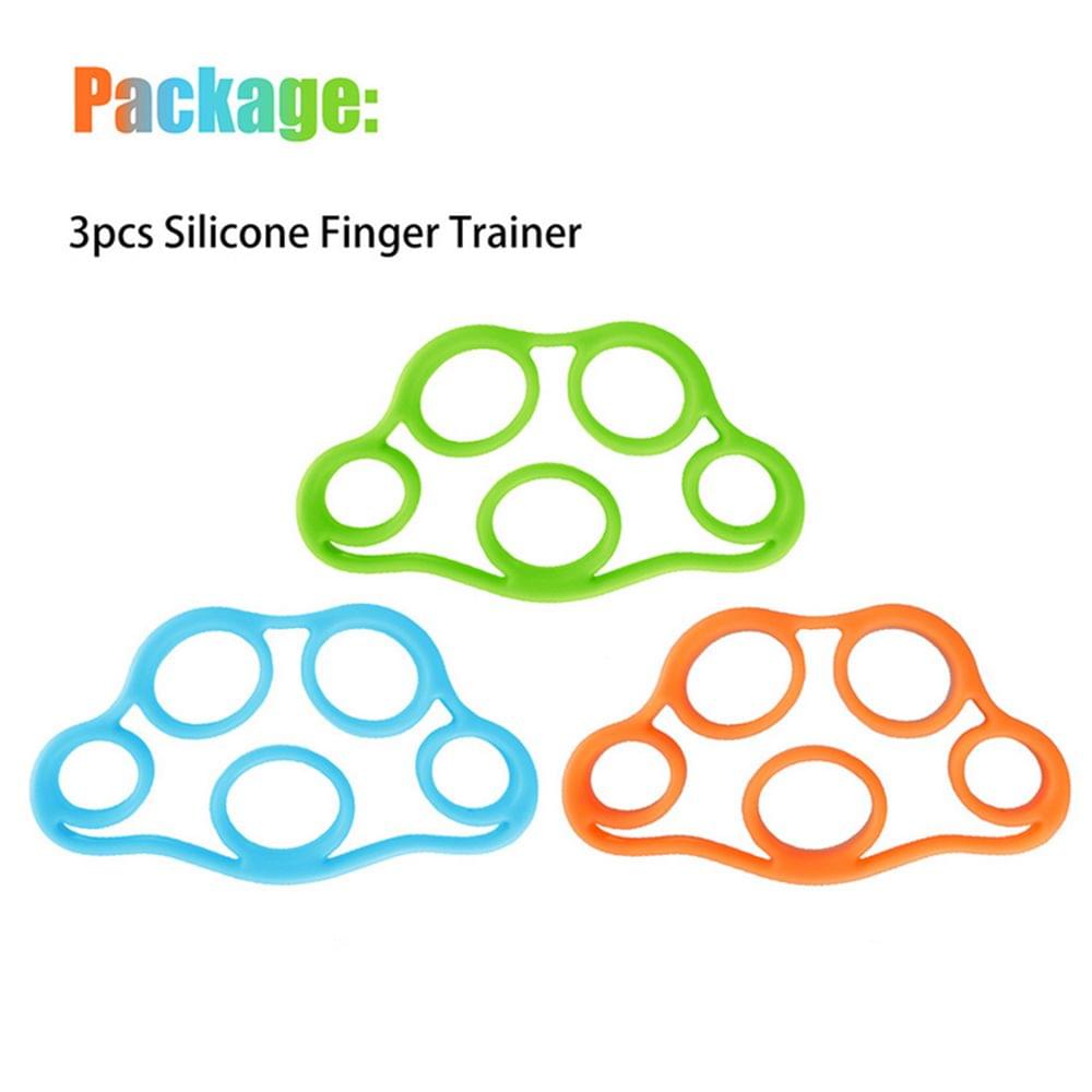 3Pcs Finger Hand Exerciser Strengthener Wrist Forearm Grip - 3Pcs
