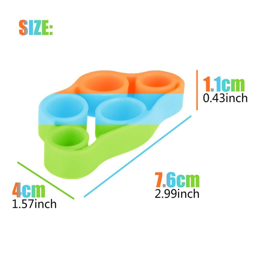 3Pcs Finger Hand Exerciser Strengthener Wrist Forearm Grip - 3Pcs