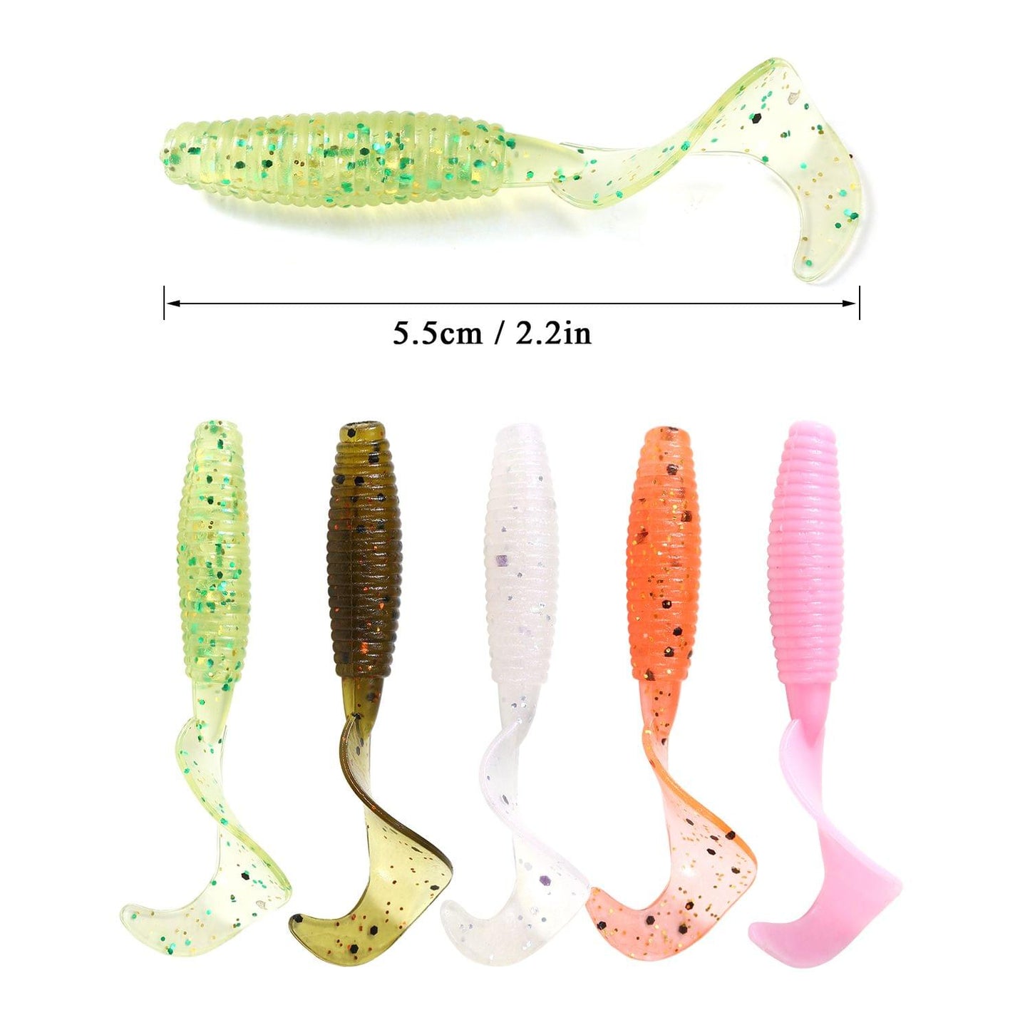 Artificial Soft Fishing Lure Artificial Silicone Worm Bait - BT-01