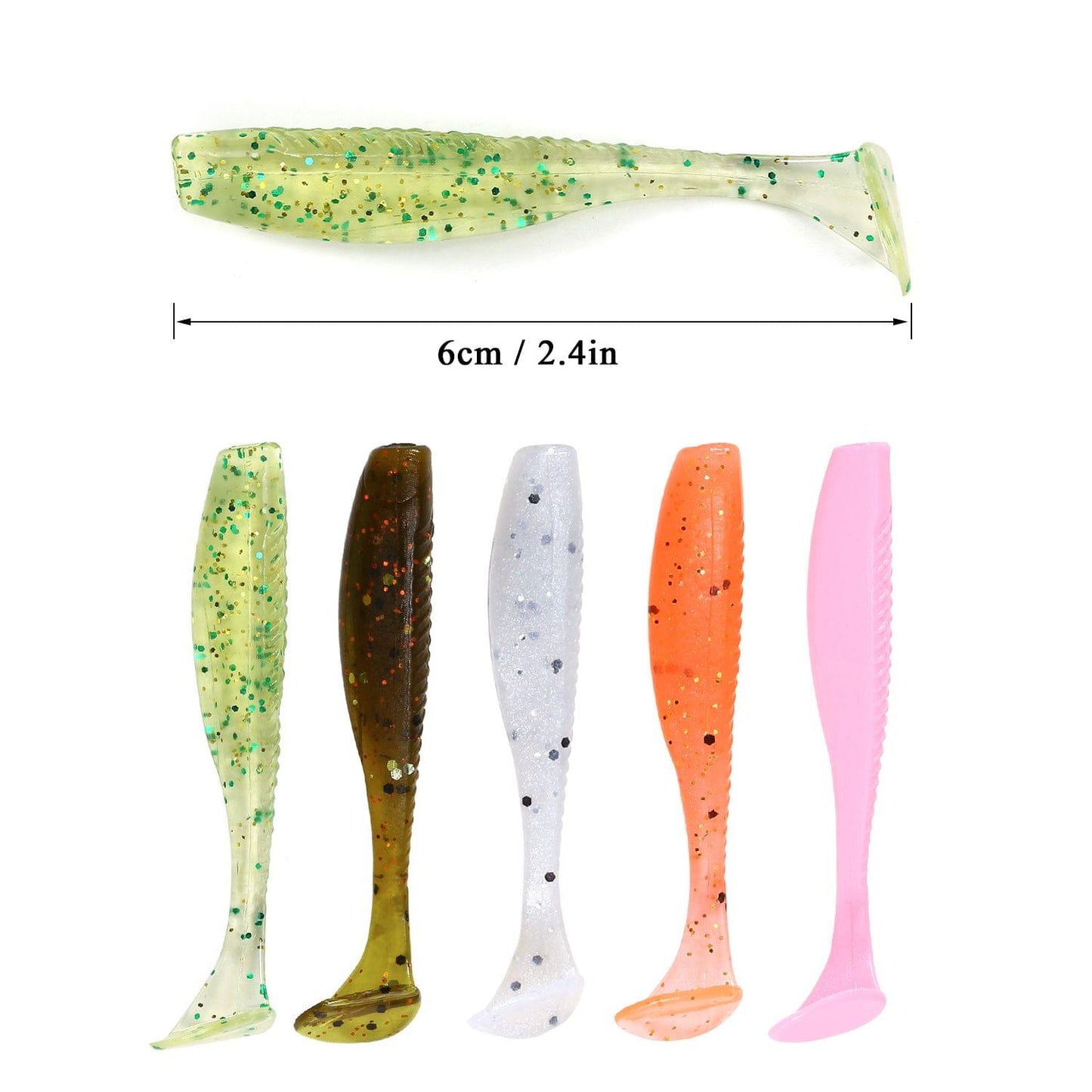 Artificial Soft Fishing Lure Artificial Silicone Worm Bait - BT-04