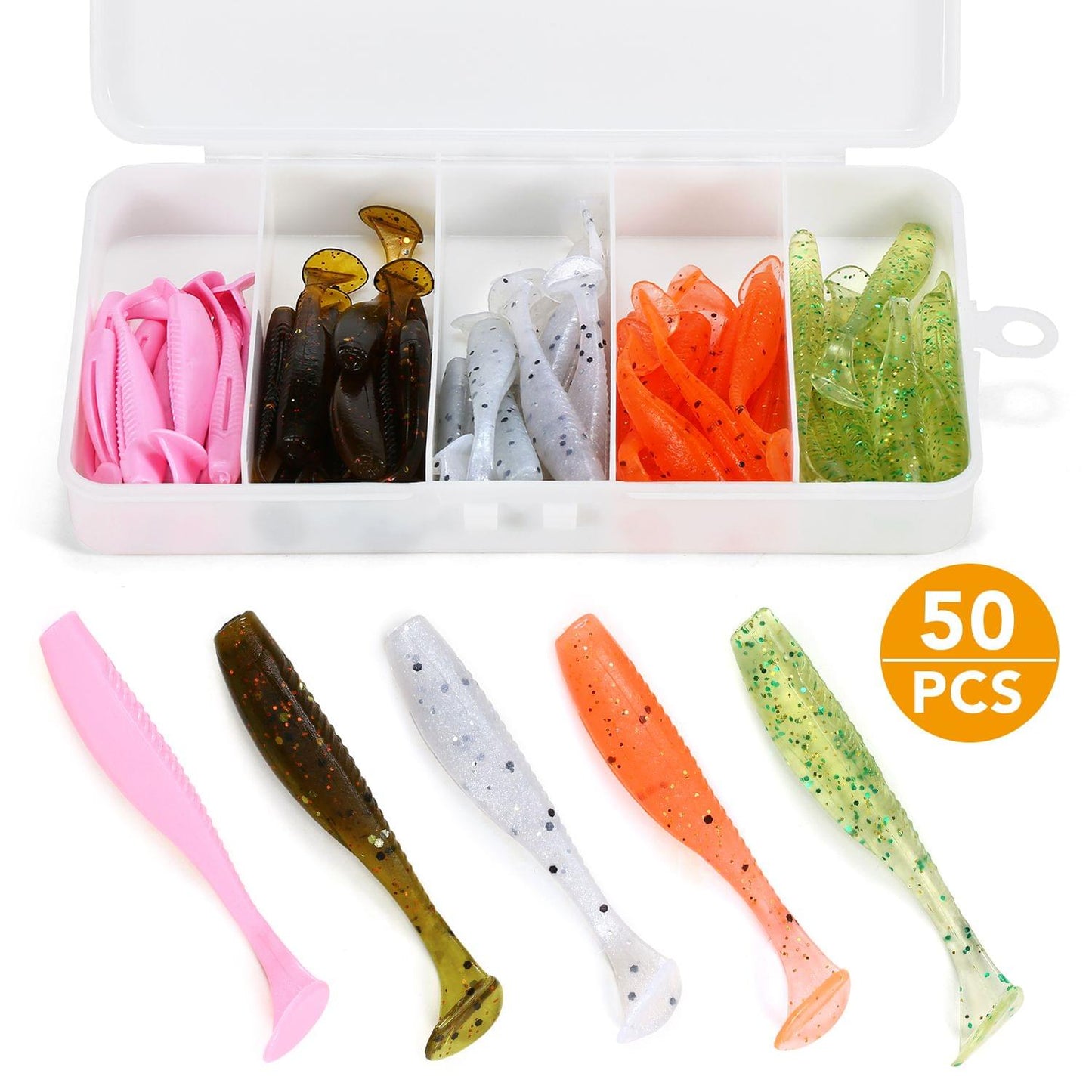 Artificial Soft Fishing Lure Artificial Silicone Worm Bait - BT-04