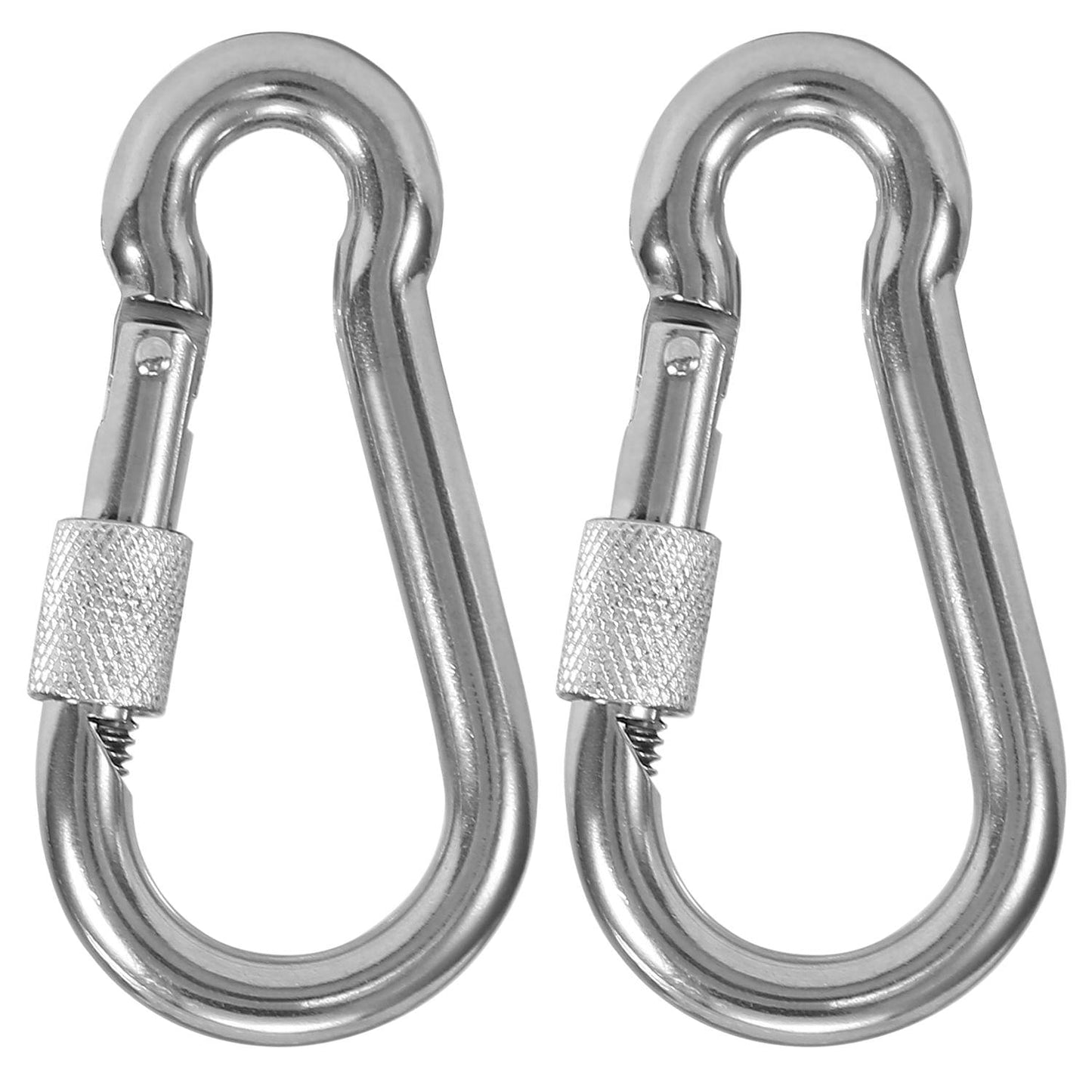 35KN 8-Shaped Descender & 25KN Climbing Carabiner Camping
