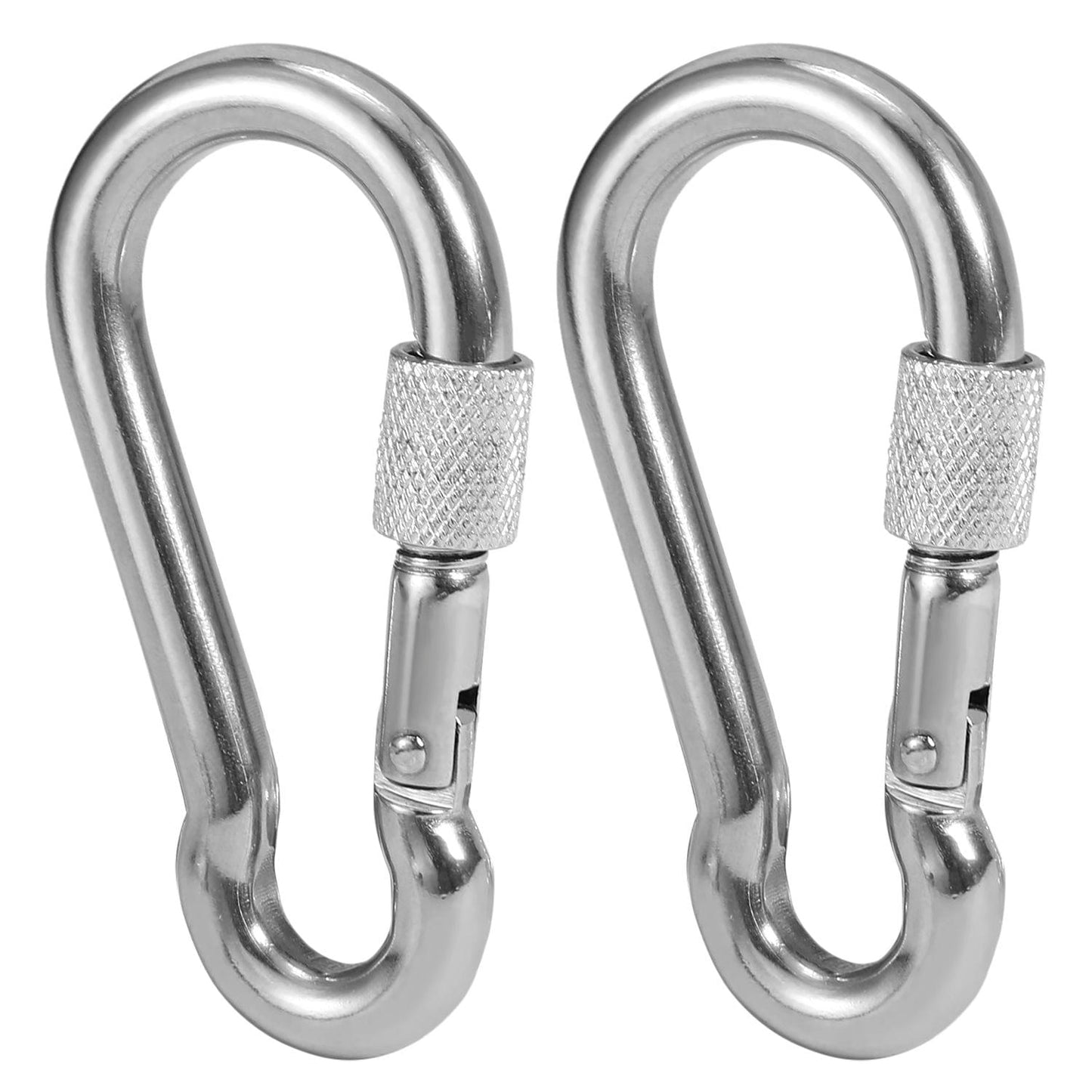 35KN 8-Shaped Descender & 25KN Climbing Carabiner Camping
