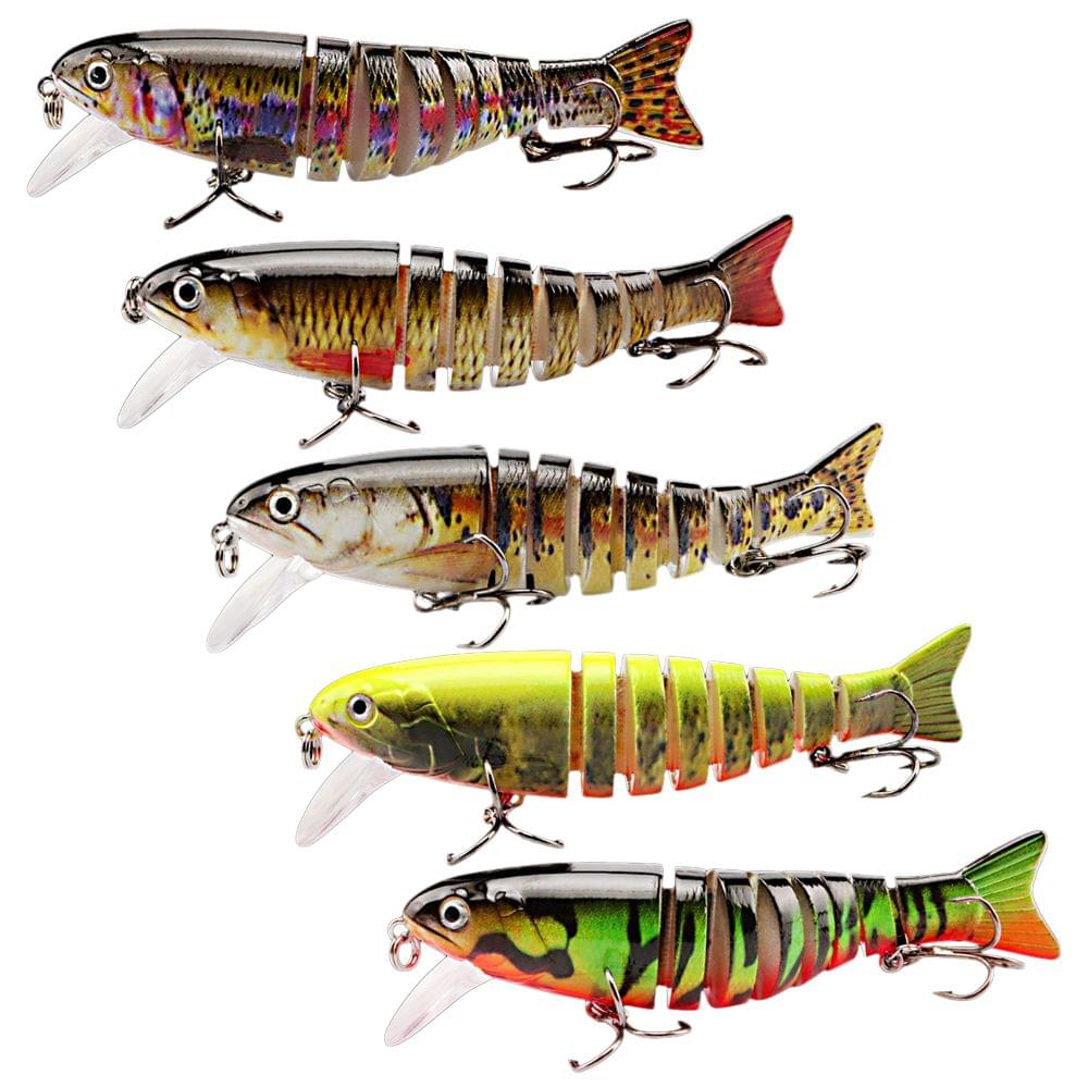 10.5cm/17.3g Sinking Wobblers Fishing Lures Jointed - Color2