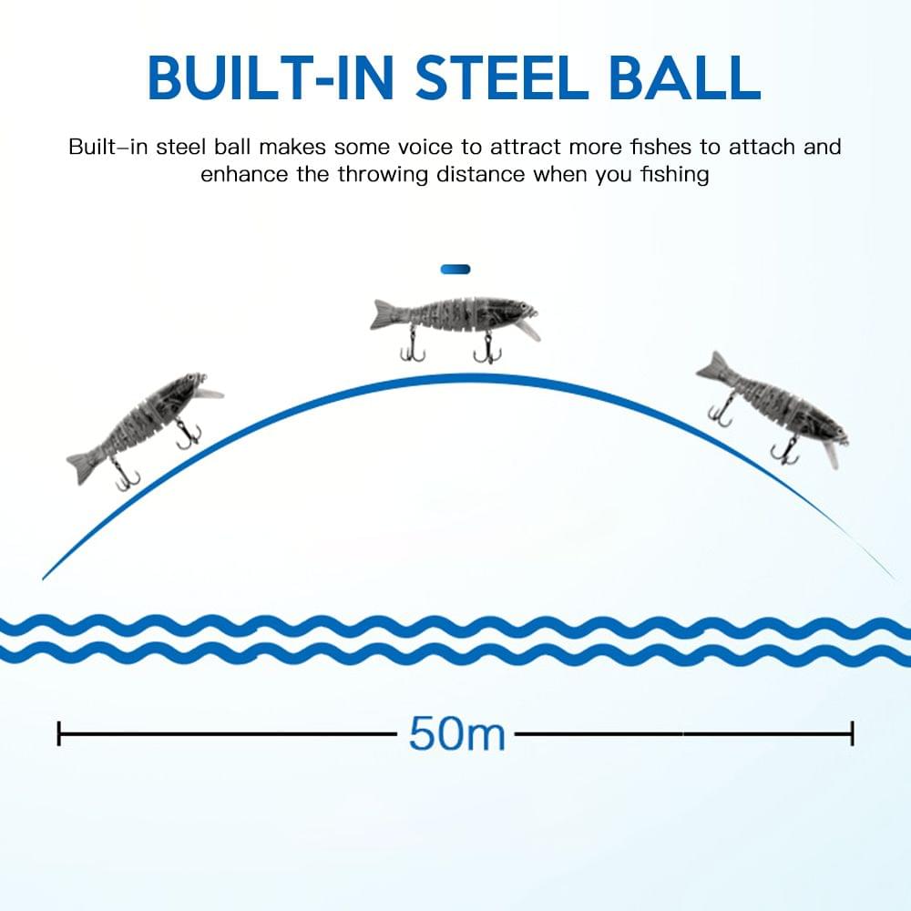 10.5cm/17.3g Sinking Wobblers Fishing Lures Jointed - Color2