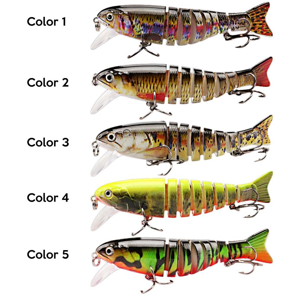 10.5cm/17.3g Sinking Wobblers Fishing Lures Jointed - Color3