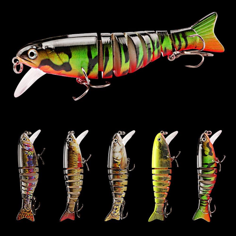 10.5cm/17.3g Sinking Wobblers Fishing Lures Jointed - Color3