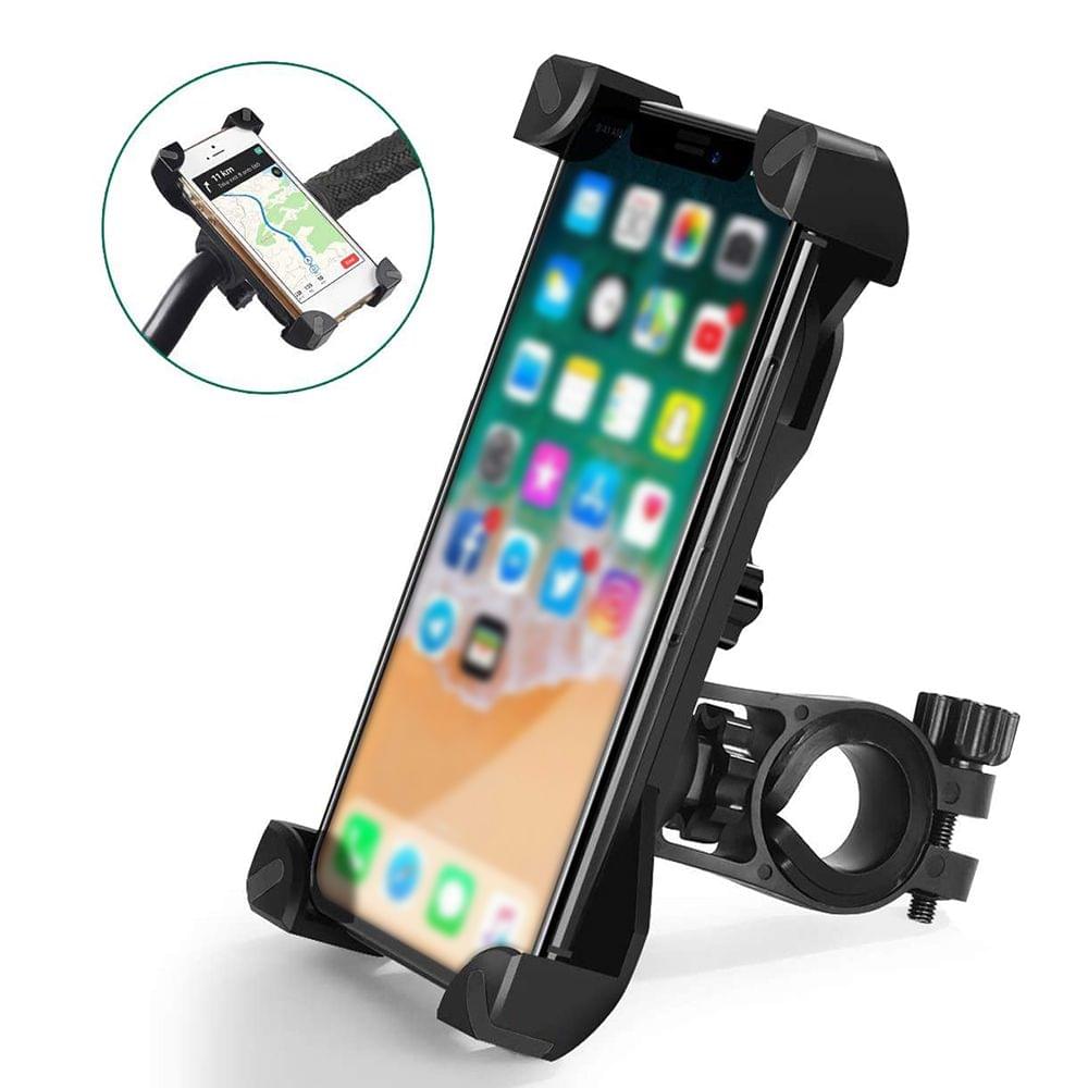 Anti-Shock Mountain Bike Phone Bracket 360° Rotation Base