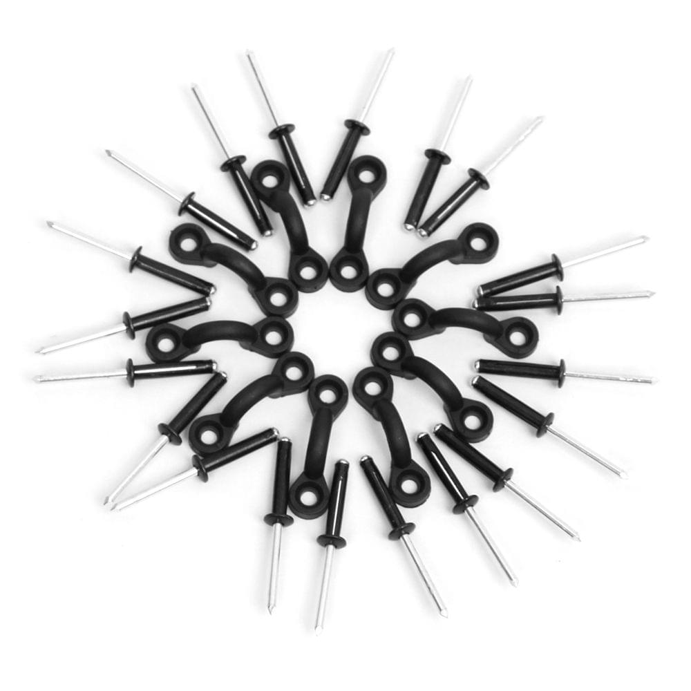 10pcs Nylon Bungee Deck Loops Tie Down Pad Eye with 20pcs - Type 2