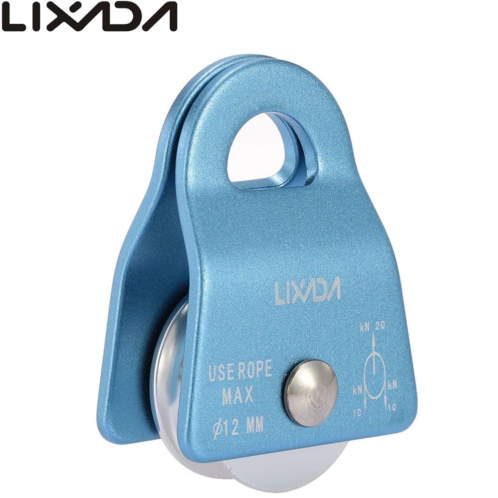 Lixada 20KN Small Mobile Single Pulley Swing Side Climbing