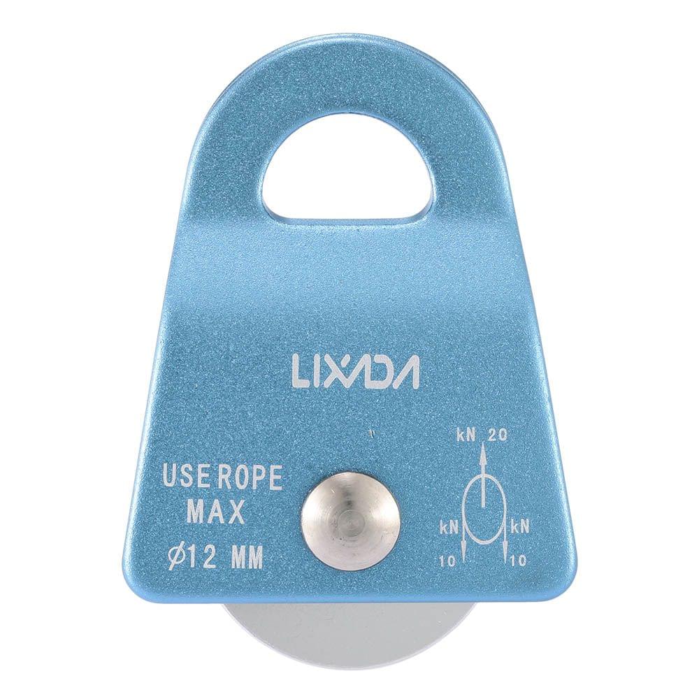 Lixada 20KN Small Mobile Single Pulley Swing Side Climbing