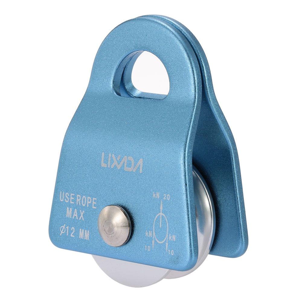 Lixada 20KN Small Mobile Single Pulley Swing Side Climbing