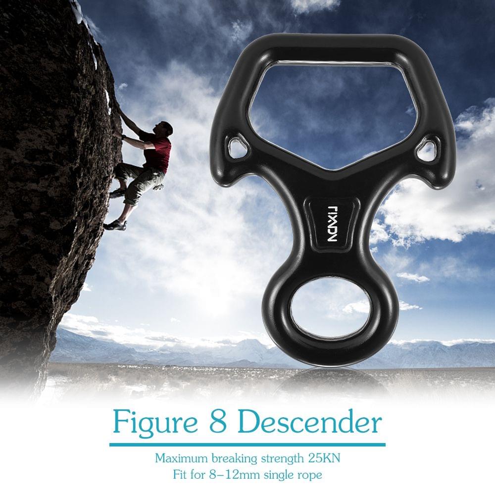 Lixada Outdoor Rock Climbing 8 Descender 25KN Rescue Figure