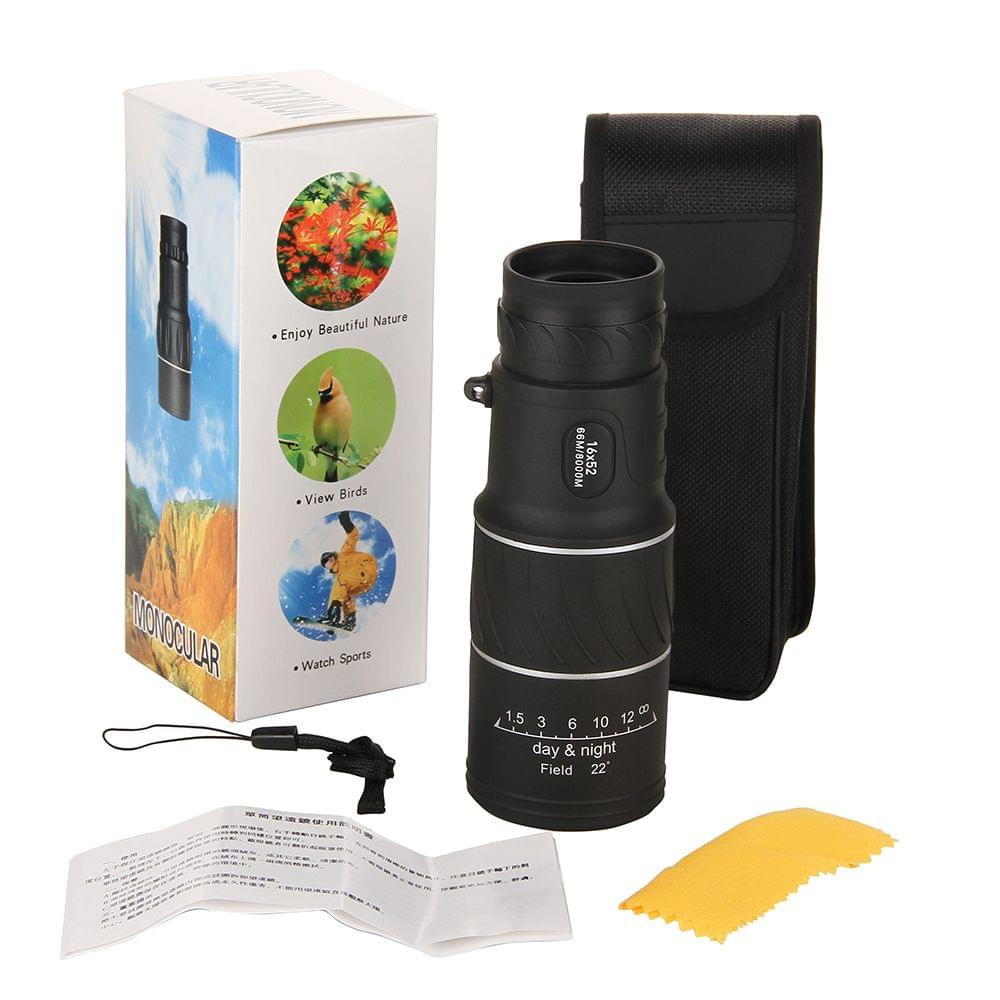 Portable 16 * 52 Adjustable Single Telescope Full Optical - 2
