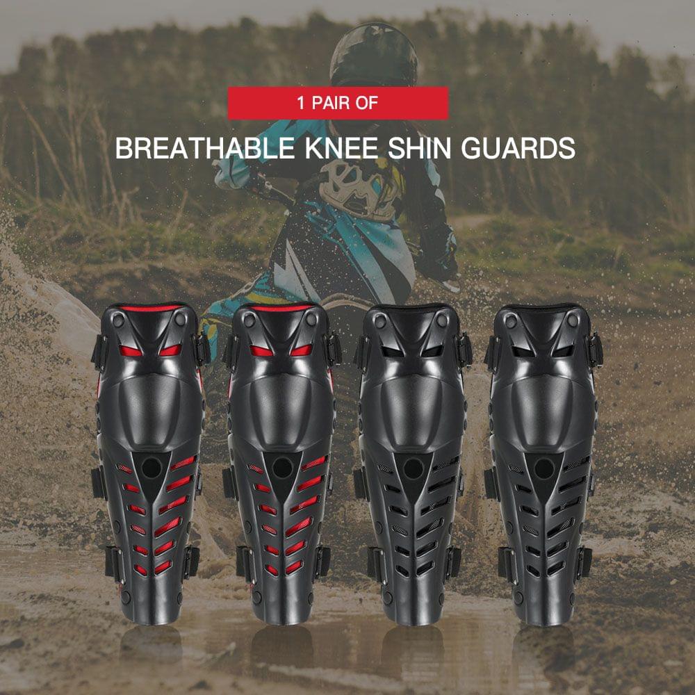 1 Pair of Knee Shin Guards Breathable Adjustable Knee Sleeve