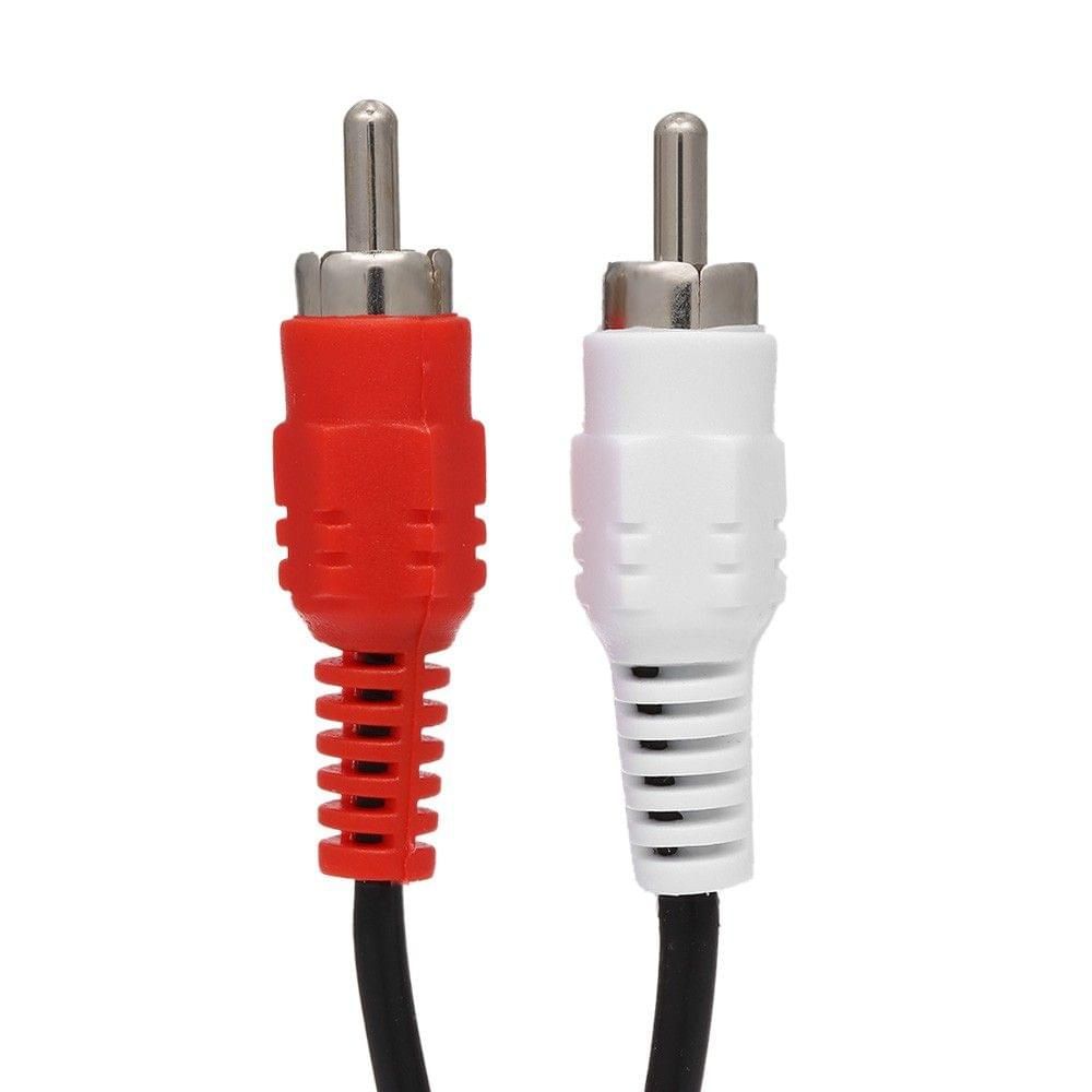 0.25 Meter RCA Audio Cable 3.5mm Female to 2 RCA Male Stereo Adapter Y Cable for HDTV Headphone Amplifier - UNIQKART