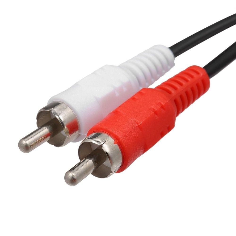 0.25 Meter RCA Audio Cable 3.5mm Female to 2 RCA Male Stereo Adapter Y Cable for HDTV Headphone Amplifier - UNIQKART