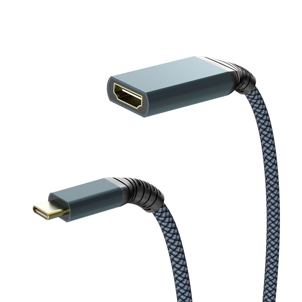 0.2m Type-C to HDMI Adapter Cord High-Speed Transmission TV Projector ...