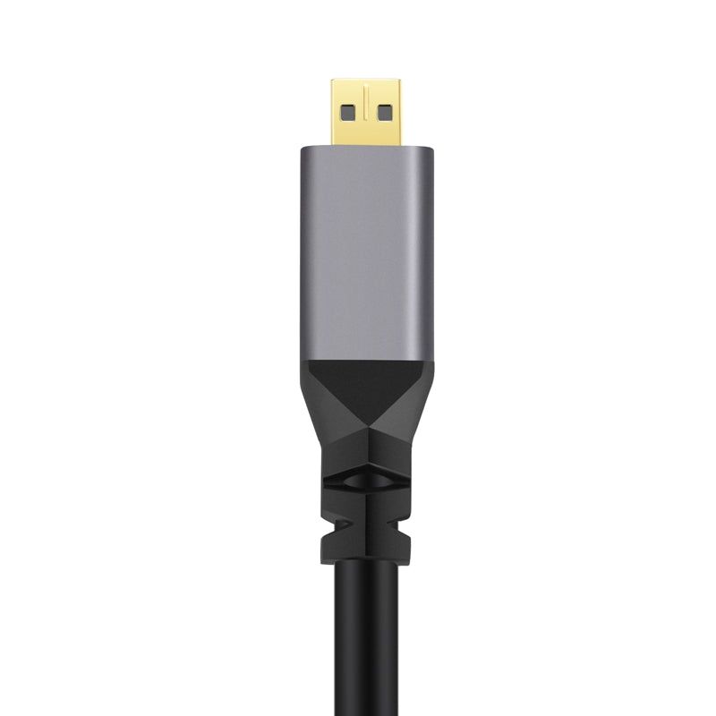 0.5-2.4m 4K Mini HDMI to HDMI Coiled Extension Cable HDMI2.0 Male to Male HD Video Cord Flexible Spring Cord - UNIQKART